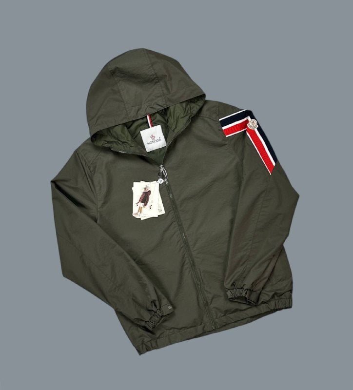 Moncler Claut Hooded Shell Jacket in Military Green UK Reps AAA Quality