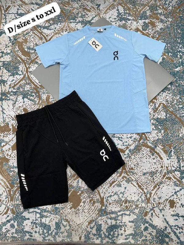 On Performance-T & Essential Shorts Activewear Training Set UK Reps AAA Quality