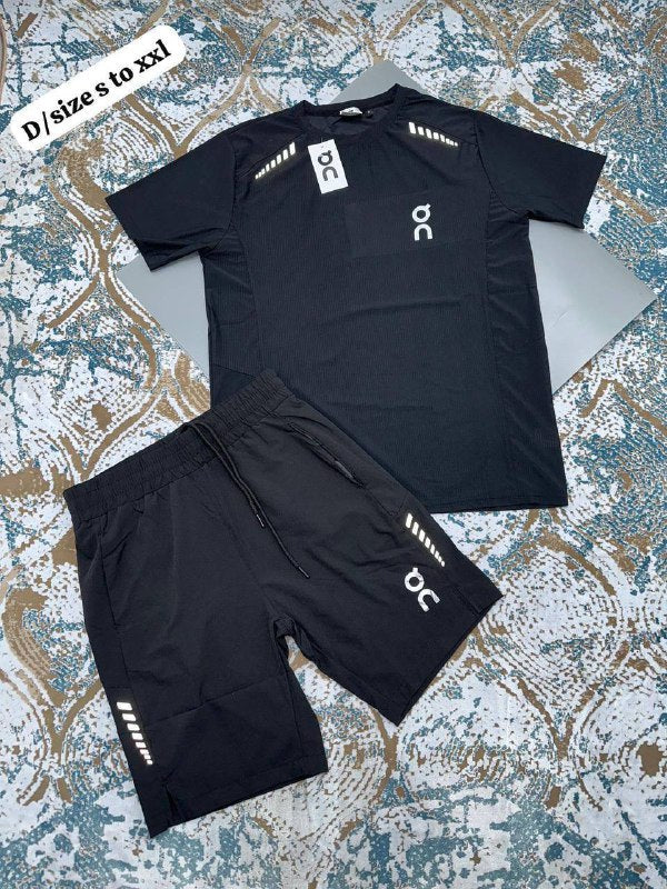 On Performance-T & Essential Shorts Activewear Training Set UK Reps AAA Quality