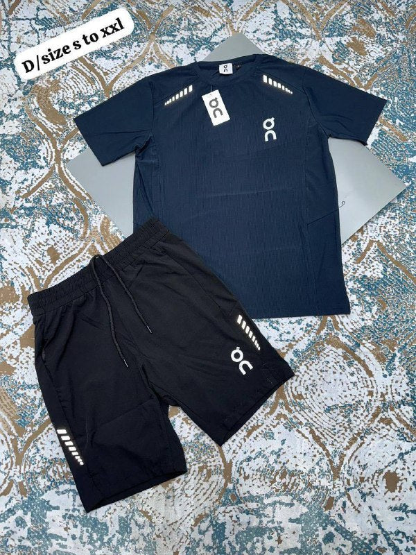 On Performance-T & Essential Shorts Activewear Training Set UK Reps AAA Quality