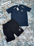 On Performance-T & Essential Shorts Activewear Training Set UK Reps AAA Quality