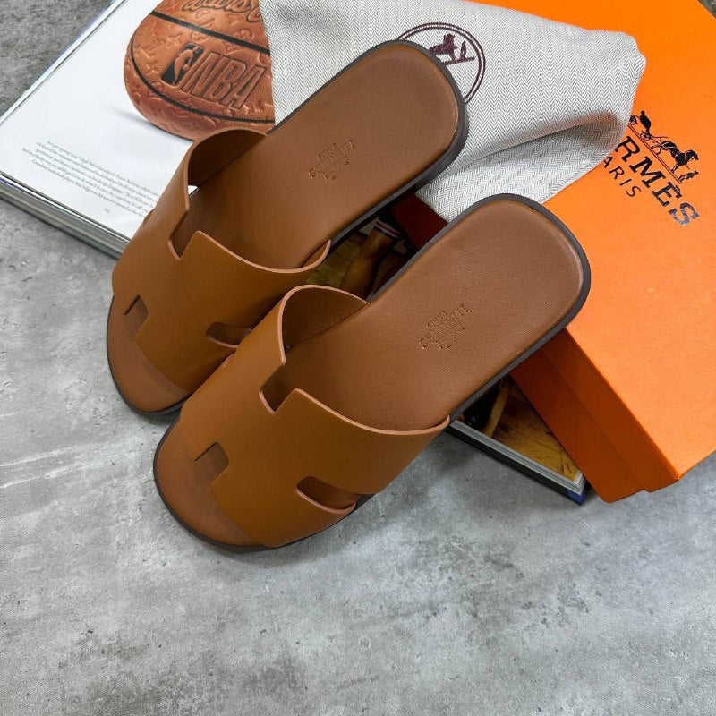 Hermès Men's Luxury Izmir Calfskin Leather Sandals AAA Quality Reps UK