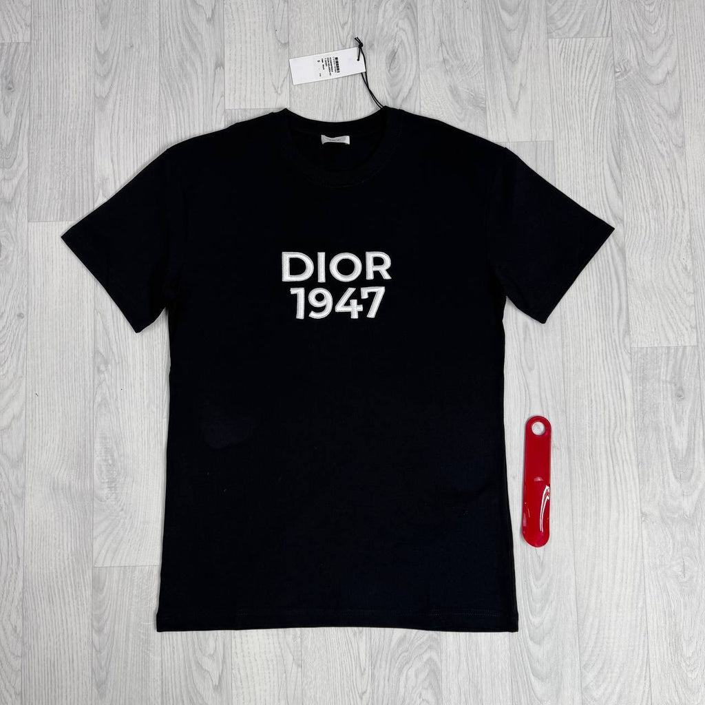 Dior 1947 Logo Embroidered Relaxed-Fit T-Shirt UK Reps AAA Quality