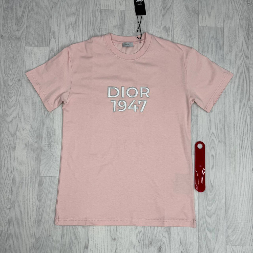 Dior 1947 Logo Embroidered Relaxed-Fit T-Shirt UK Reps AAA Quality