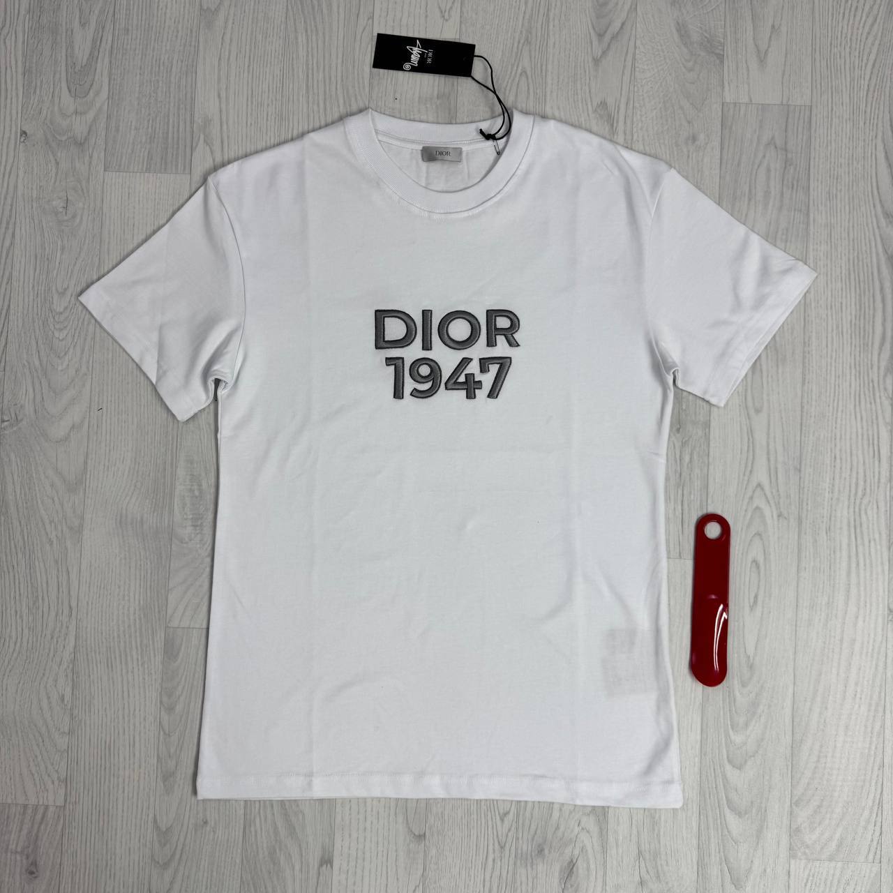 Dior 1947 Logo Embroidered Relaxed-Fit T-Shirt UK Reps AAA Quality