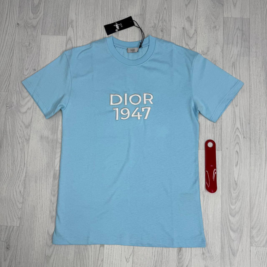 Dior 1947 Logo Embroidered Relaxed-Fit T-Shirt UK Reps AAA Quality