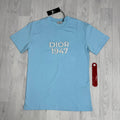 Dior 1947 Logo Embroidered Relaxed-Fit T-Shirt UK Reps AAA Quality