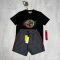 Gucci Interlocking G Graphic Cotton Jersey T-Shirts UK Reps