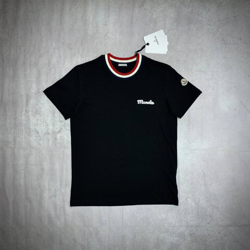 Moncler Embroidered Logo Cotton T-Shirt UK Reps AAA Quality