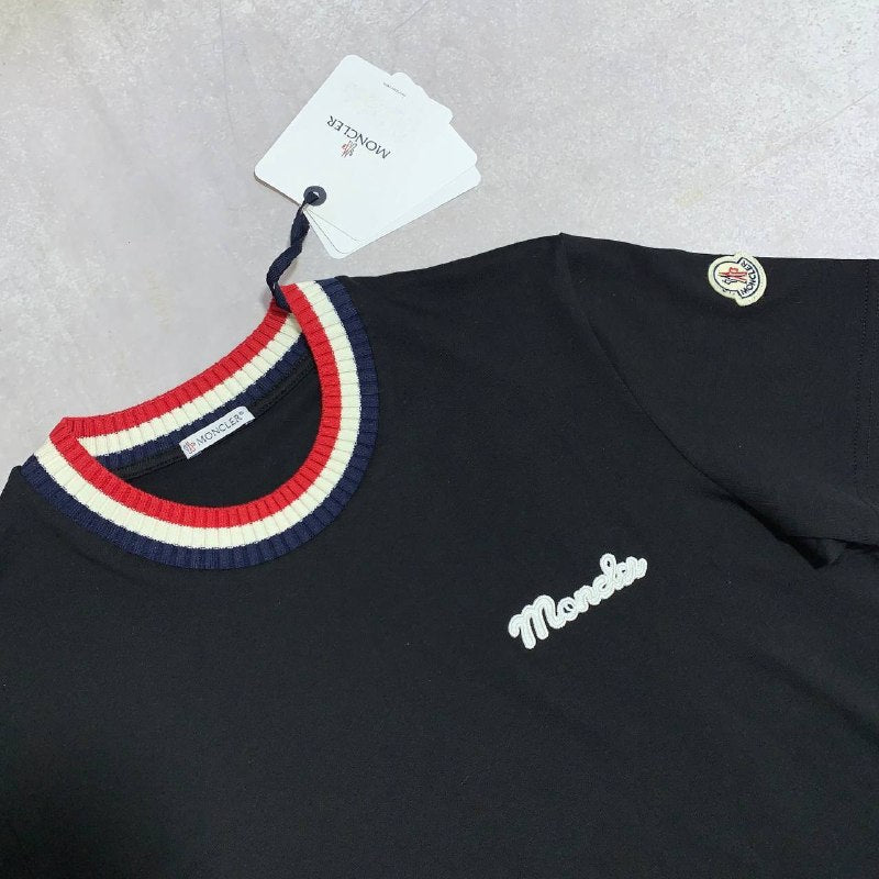Moncler Embroidered Logo Cotton T-Shirt UK Reps AAA Quality
