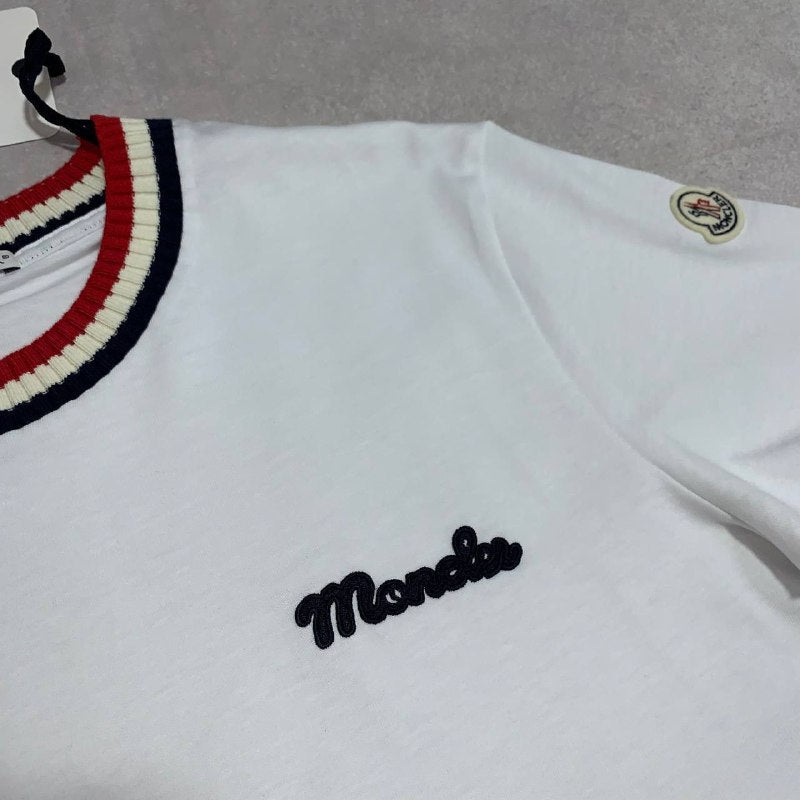 Moncler Embroidered Logo Cotton T-Shirt UK Reps AAA Quality