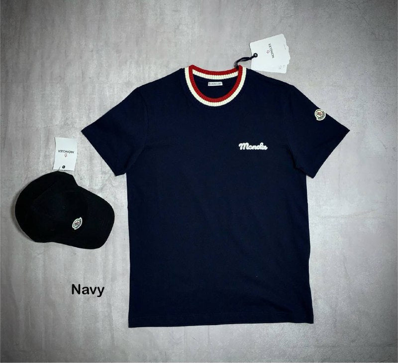 Moncler Embroidered Logo Cotton T-Shirt UK Reps AAA Quality