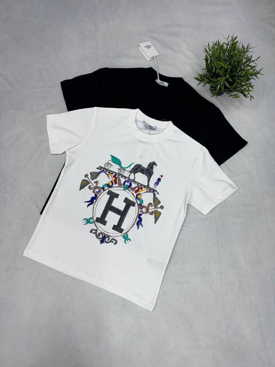 Hermès "Ex-Libris" Graphic T-Shirt UK Reps AAA Quality