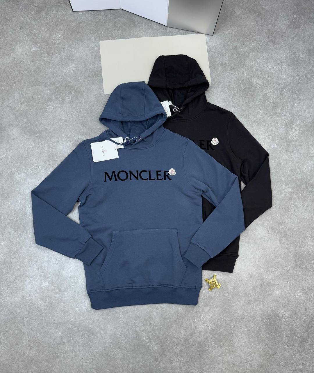 Moncler Embroidered Logo Cotton Hoodie UK Reps AAA Quality