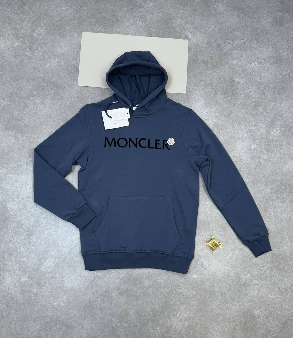 Moncler Embroidered Logo Cotton Hoodie UK Reps AAA Quality