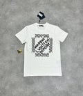 Louis Vuitton Embroidered Signature Cotton T-Shirt UK Reps AAA Quality