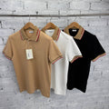 Burberry Men's Intarsia Logo Collar Cotton Piqué Polo Shirt Collection AAA Quality Reps UK