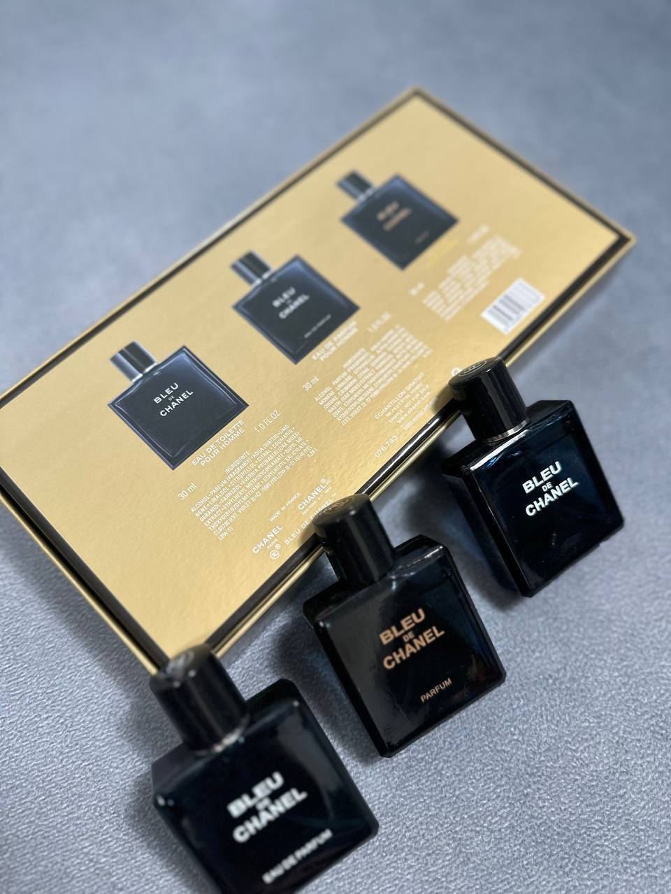 Bleu de Chanel 3-in-1 Fragrance Discovery Set UK Reps AAA Quality