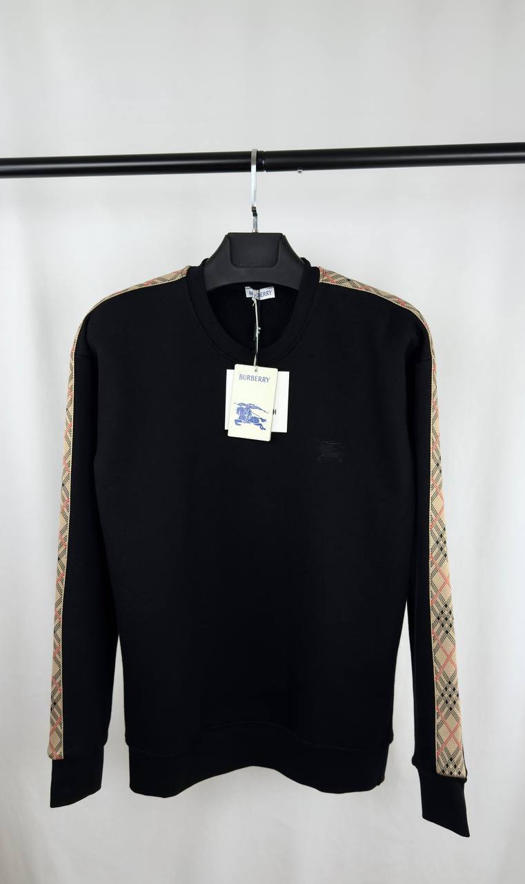 Burberry Check Trim Cotton Sweatshirt UK Reps AAA Quality