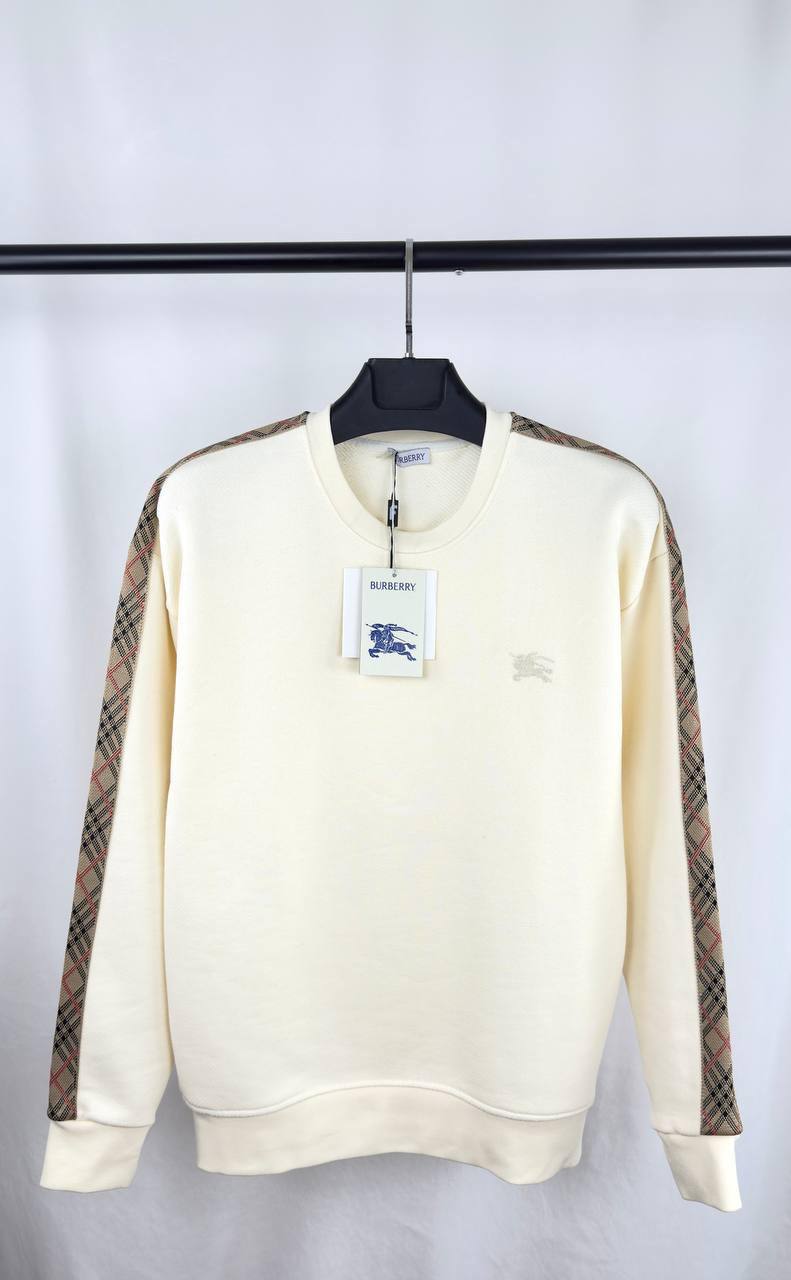 Burberry Check Trim Cotton Sweatshirt UK Reps AAA Quality