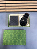 Gucci GG Supreme Bi-fold Wallet and an Interlocking G Leather Belt UK Reps AAA Quality