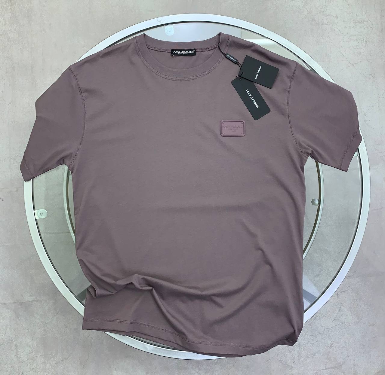 Dolce & Gabbana Logo Plaque Short-Sleeved T-shirt UK Reps AAA Quality