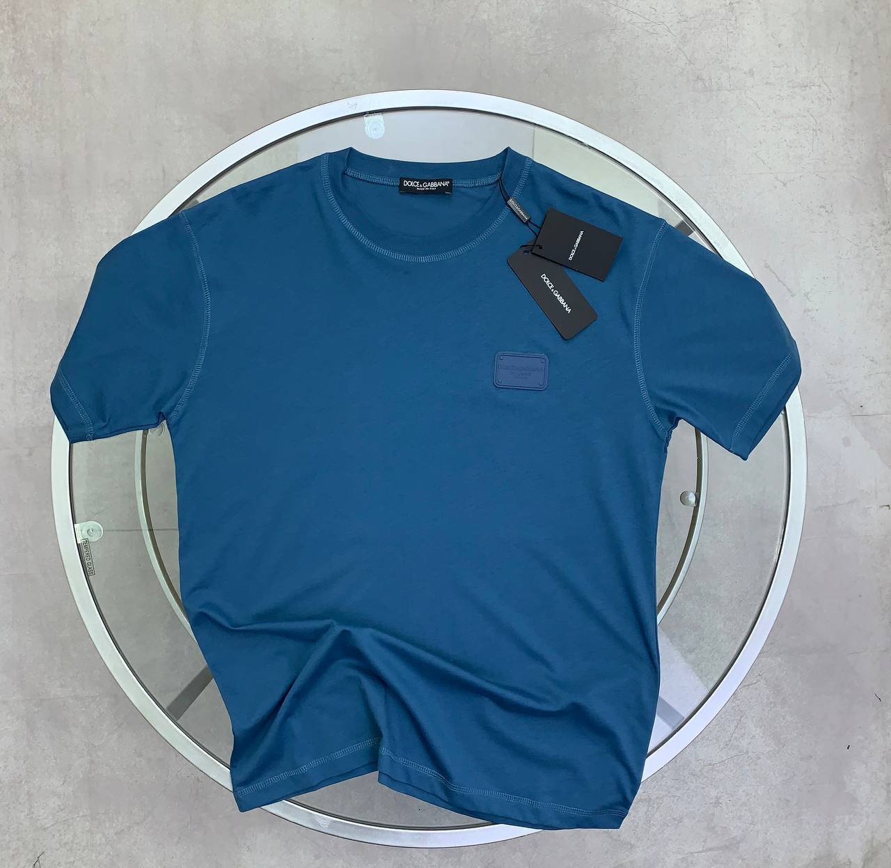 Dolce & Gabbana Logo Plaque Short-Sleeved T-shirt UK Reps AAA Quality