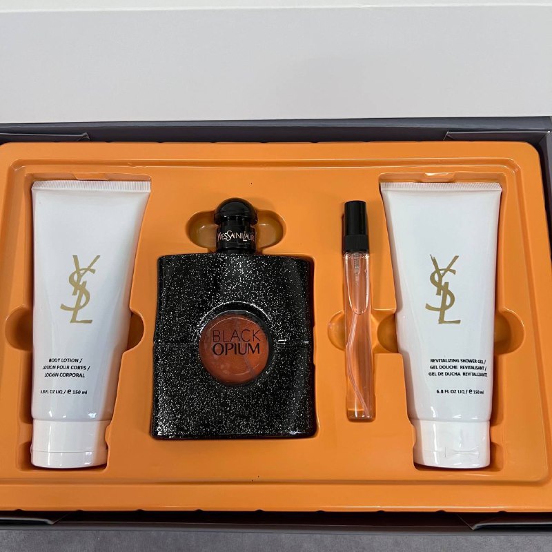 YLS Saint Laurent Women's Black Opium Deluxe Eau de Parfum Multi-Piece Gift Set AAA Quality Reps UK