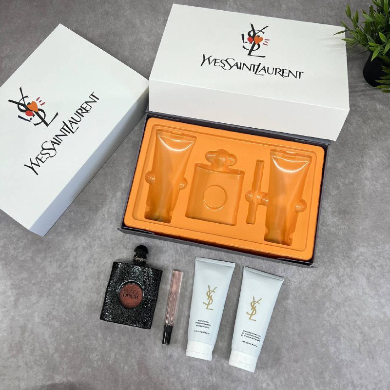 YLS Saint Laurent Women's Black Opium Deluxe Eau de Parfum Multi-Piece Gift Set AAA Quality Reps UK