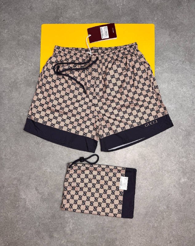 Gucci Men's All-Over GG Monogram Supreme Print Swim Shorts AAA Quality Reps UK