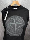 Stone Island "Optical Two" Print Cotton Jersey T-Shirt UK Reps AAA Quality