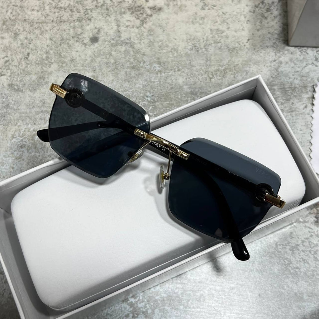 Versace VE2245 Medusa Logo Rimless Rectangle Sunglasses UK Reps AAA Quality
