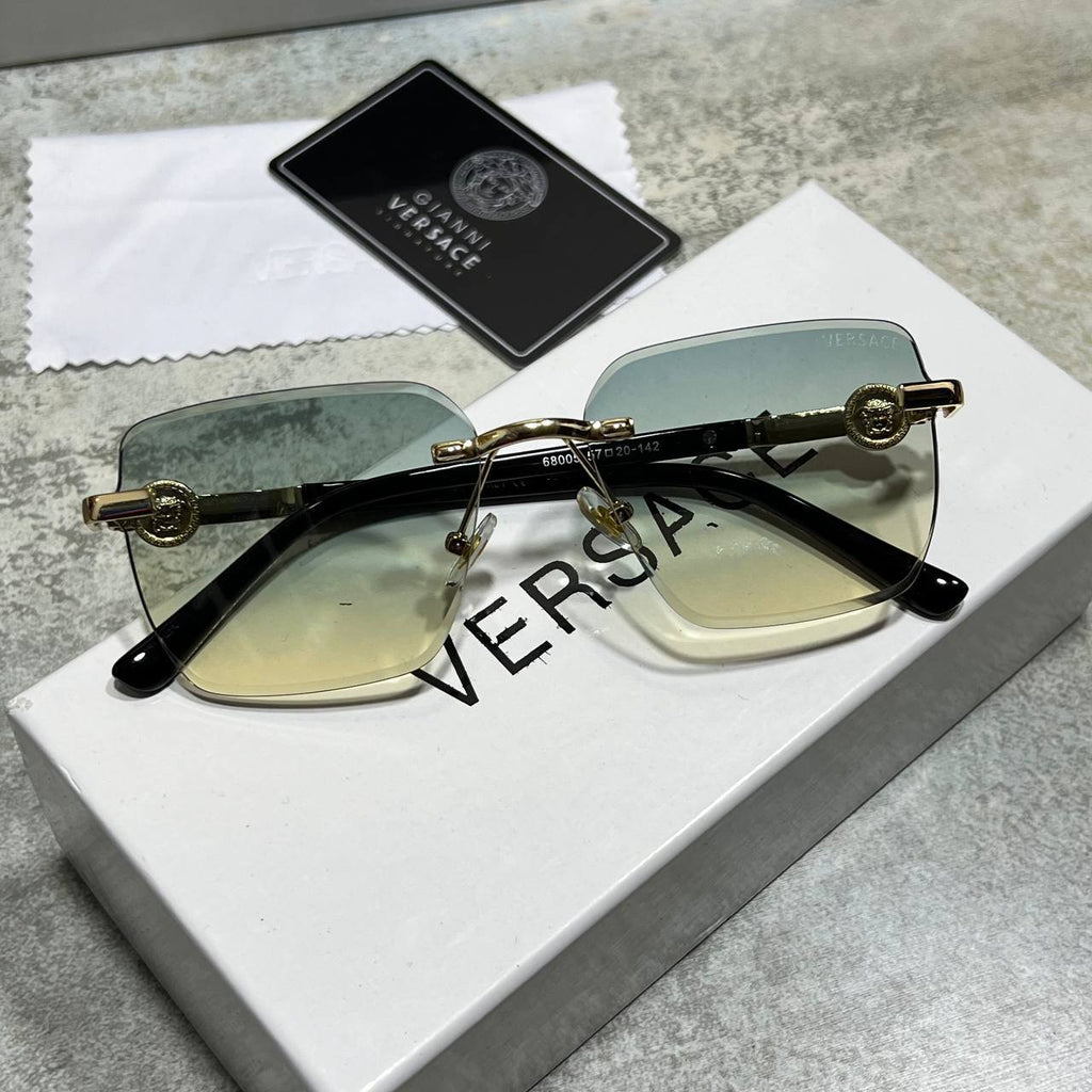 Versace VE2245 Medusa Logo Rimless Rectangle Sunglasses UK Reps AAA Quality