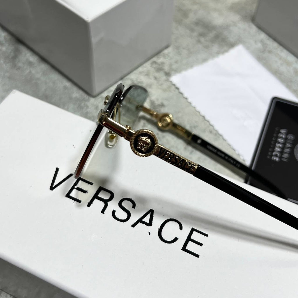 Versace VE2245 Medusa Logo Rimless Rectangle Sunglasses UK Reps AAA Quality