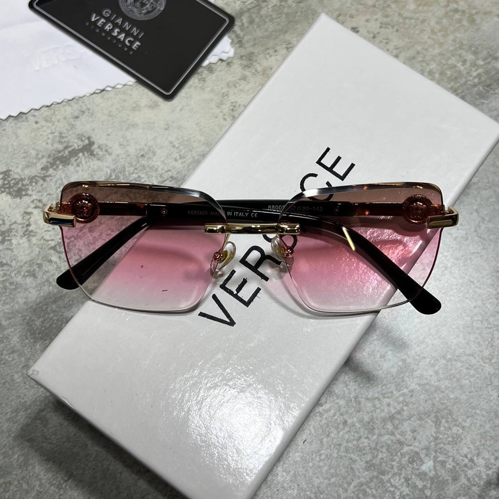 Versace VE2245 Medusa Logo Rimless Rectangle Sunglasses UK Reps AAA Quality