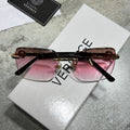 Versace VE2245 Medusa Logo Rimless Rectangle Sunglasses UK Reps AAA Quality