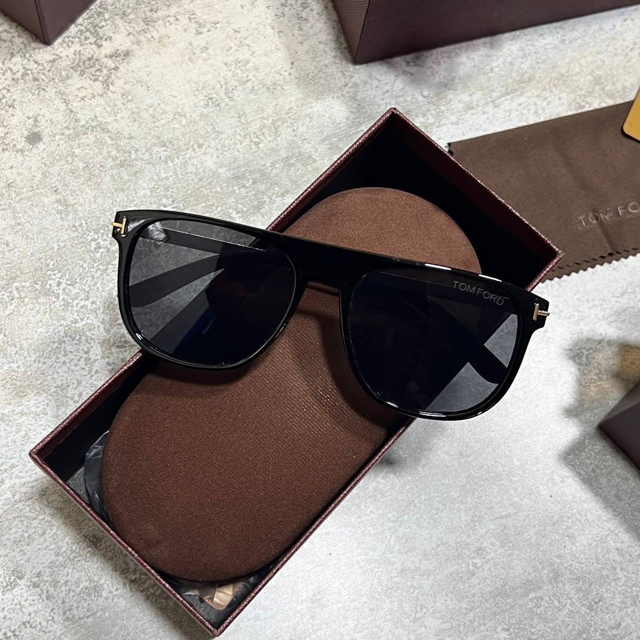 Tom Ford Lionel-02 Rectangular Sunglasses UK Reps AAA Quality