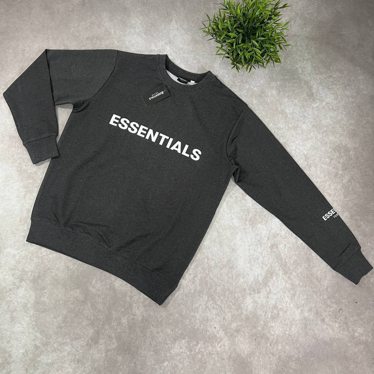 Fear of God Essentials Logo Crewneck Sweatshirts UK Reps AAA Quality