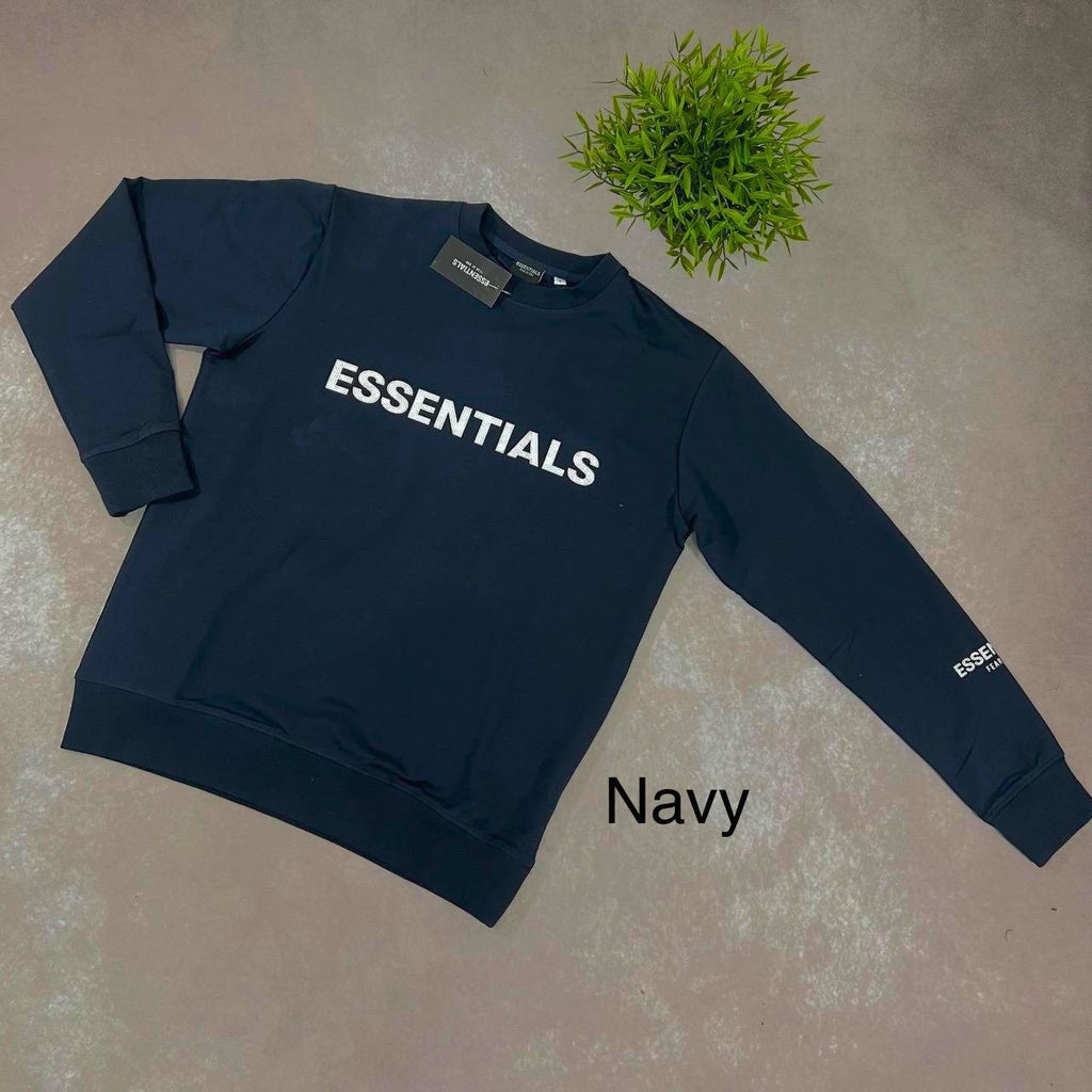 Fear of God Essentials Logo Crewneck Sweatshirts UK Reps AAA Quality