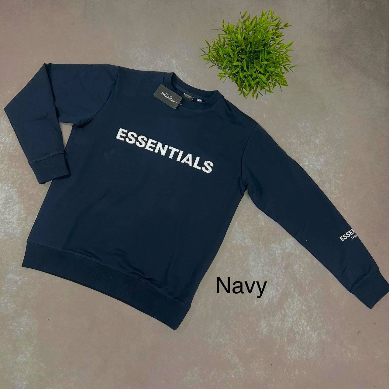 Fear of God Essentials Logo Crewneck Sweatshirts UK Reps AAA Quality