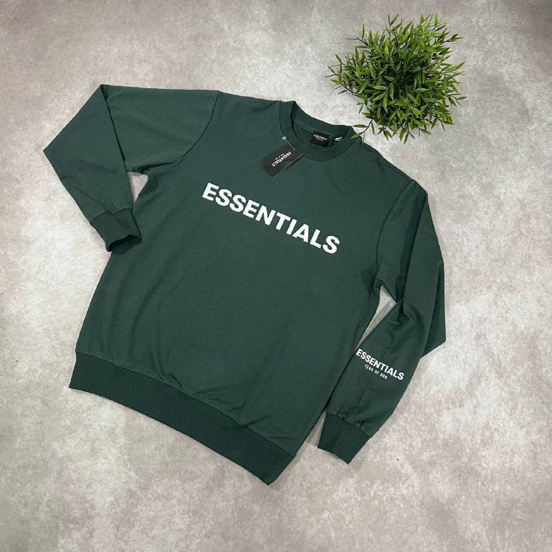 Fear of God Essentials Logo Crewneck Sweatshirts UK Reps AAA Quality