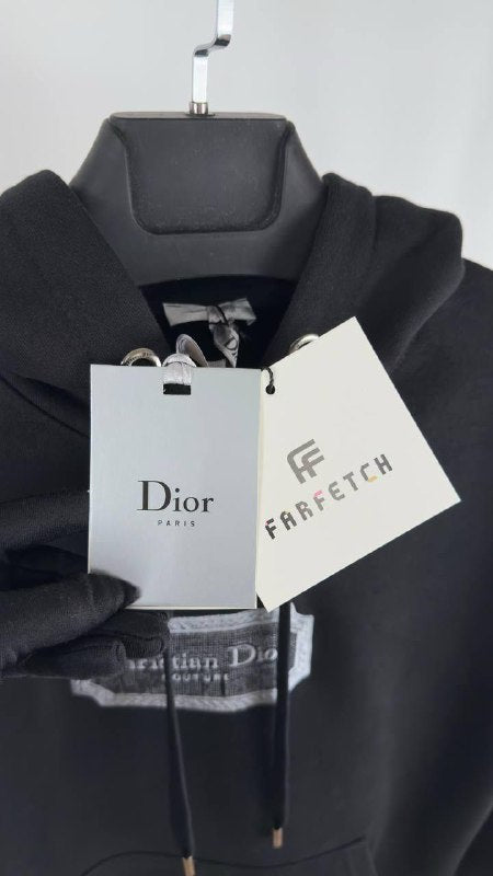 Christian Dior Couture Embroidered Logo Hooded Sweatshirt UK Reps AAA Quality
