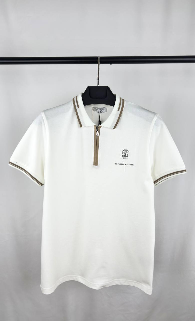 Antony Morato Regular Fit Zip-Up Polo Shirt with Crest Embroidery UK Reps AAA Quality