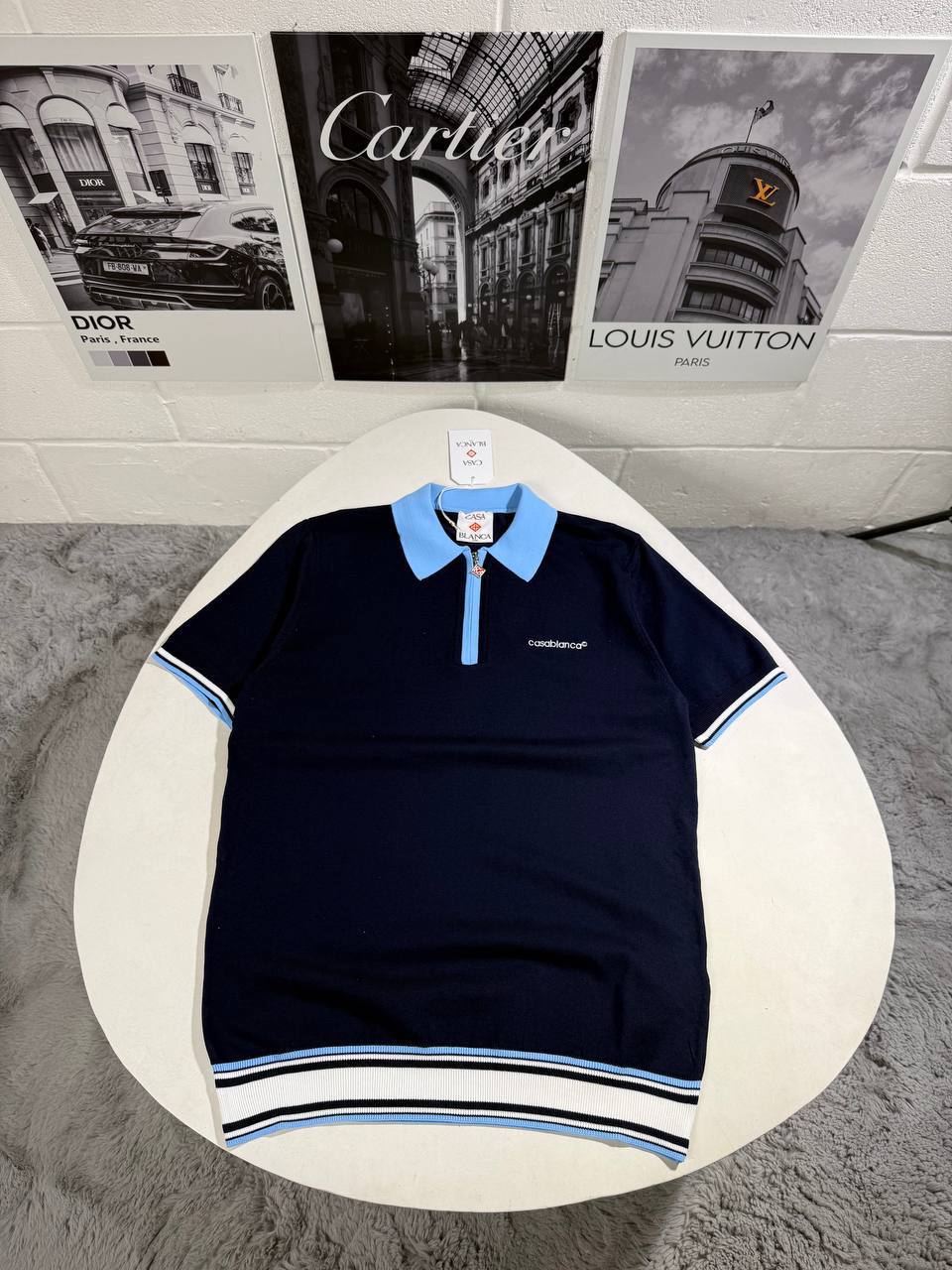Casablanca Merino Knit Tennis Polo Shirt UK Reps AAA Quality