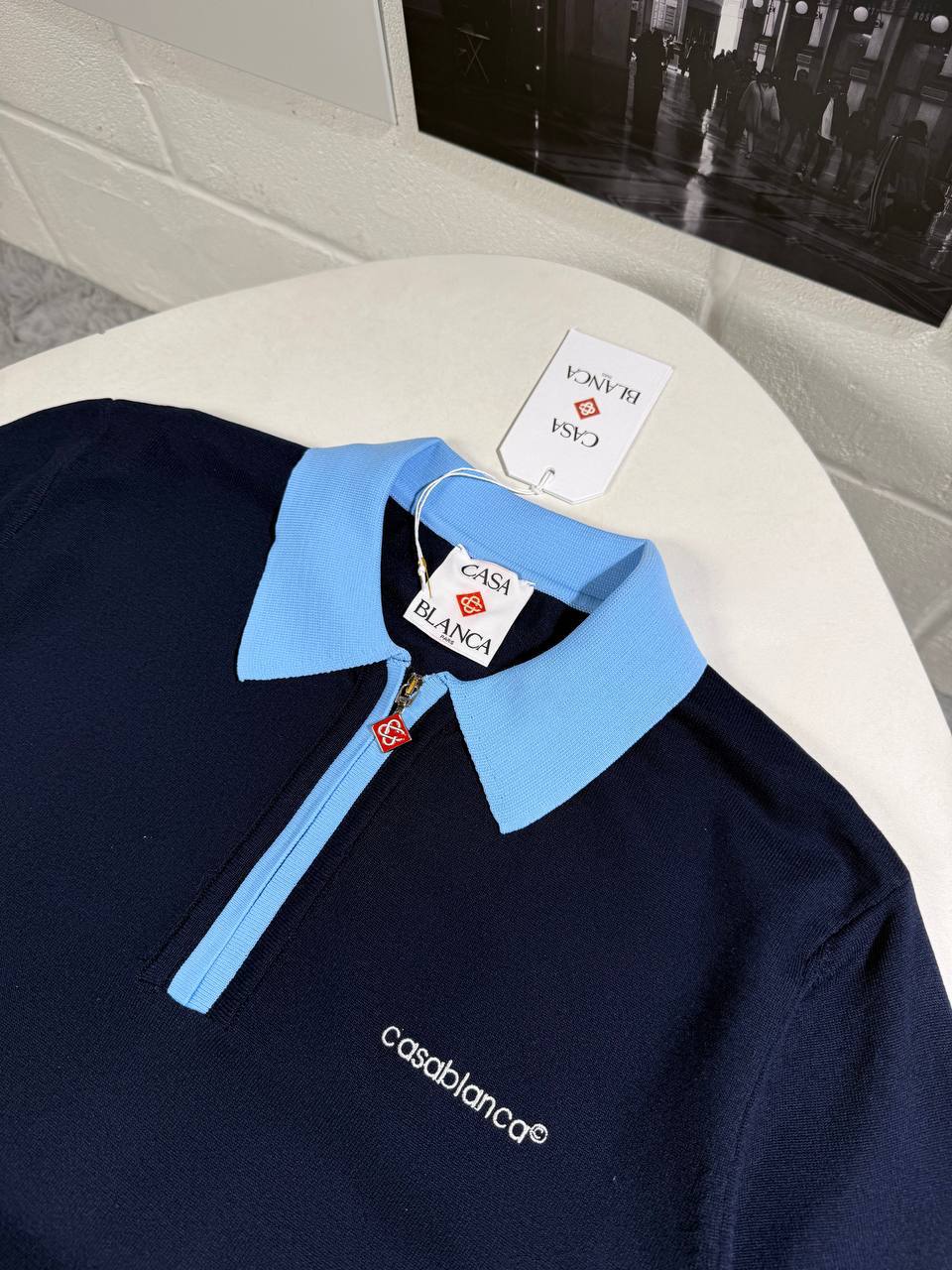 Casablanca Merino Knit Tennis Polo Shirt UK Reps AAA Quality