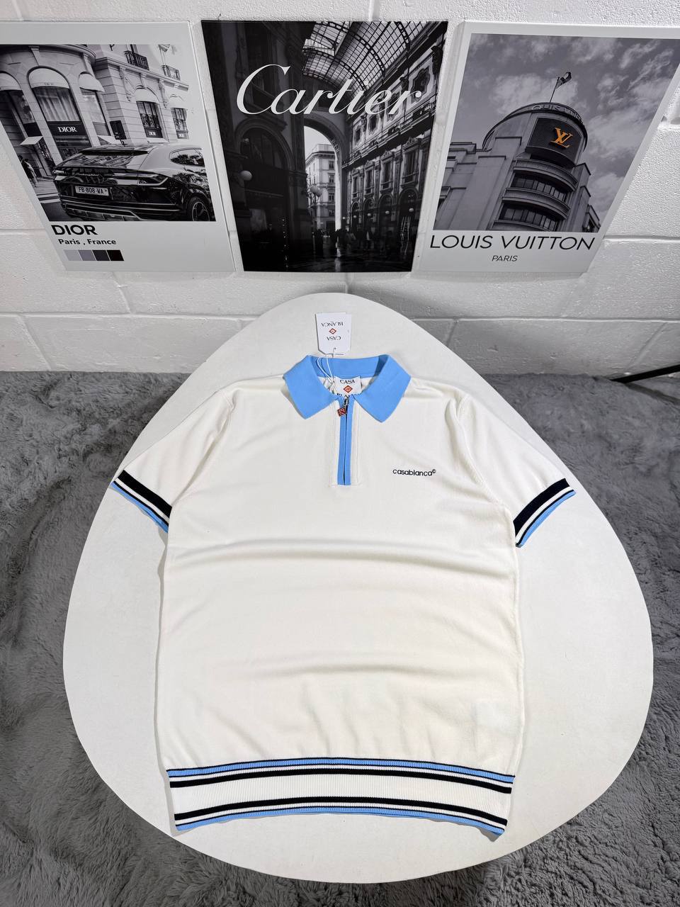 Casablanca Merino Knit Tennis Polo Shirt UK Reps AAA Quality