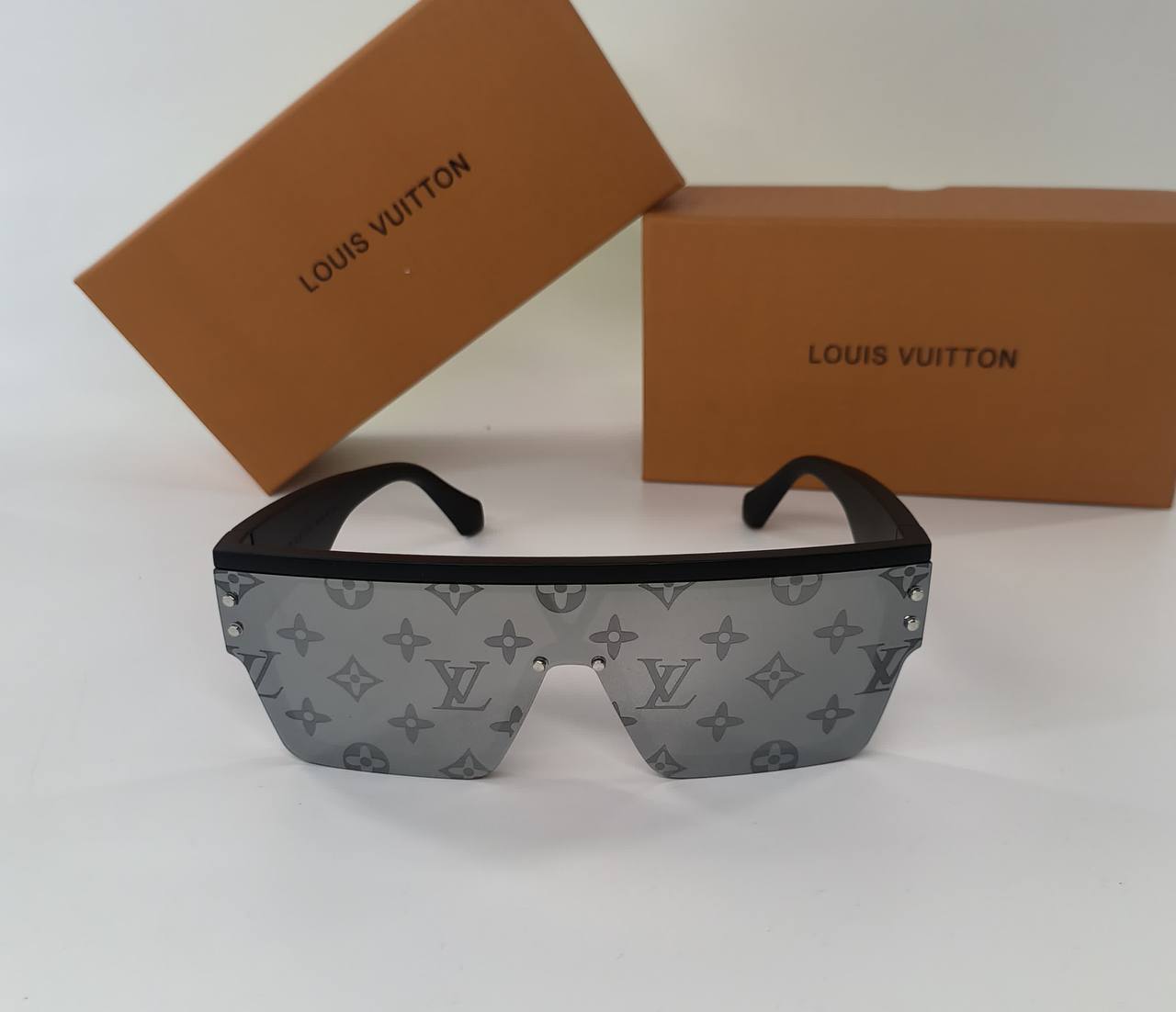 Louis Vuitton Men's Waimea L Monogram Pattern Shield Sunglasses AAA Quality Reps UK