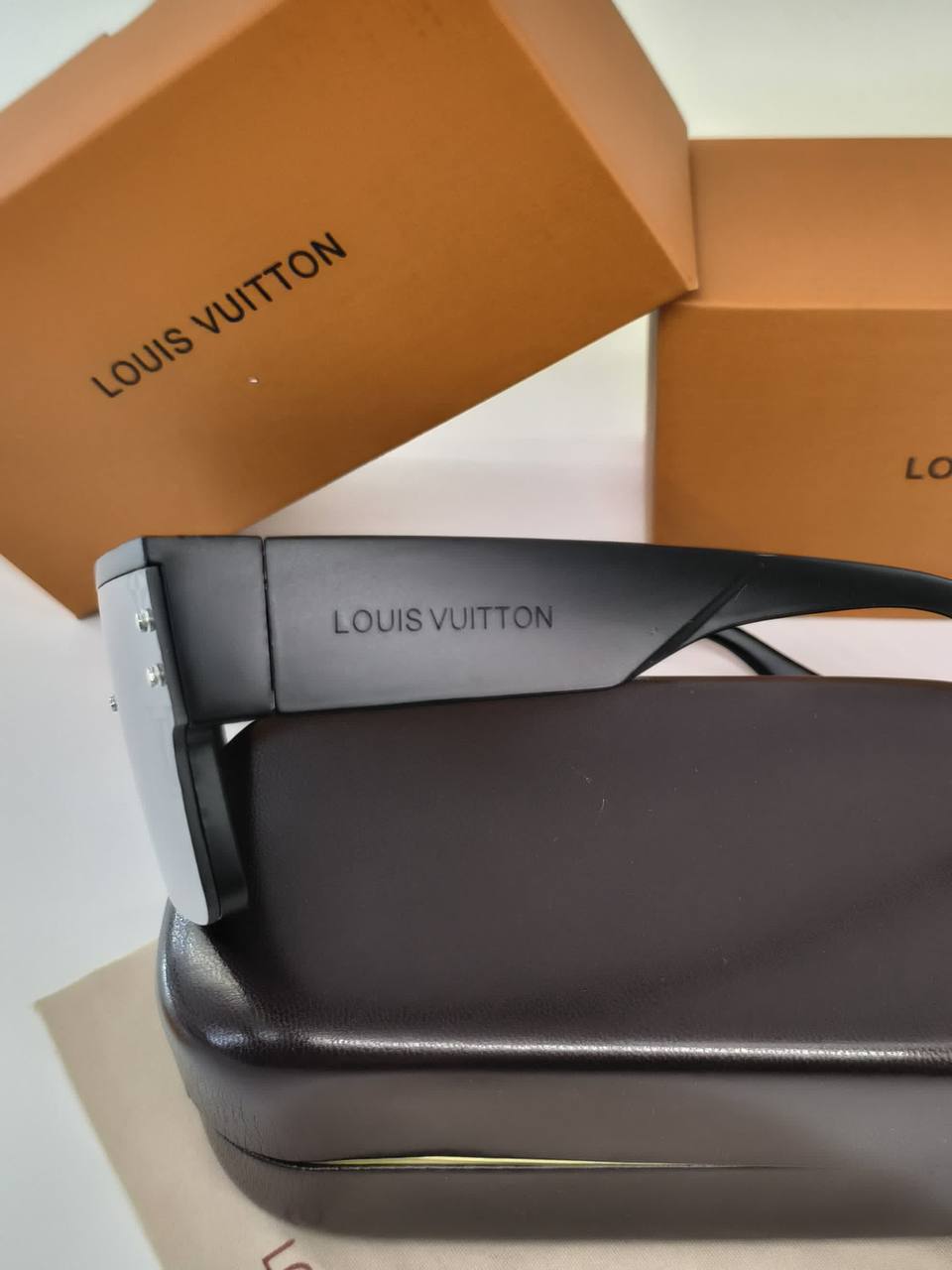 Louis Vuitton Men's Waimea L Monogram Pattern Shield Sunglasses AAA Quality Reps UK