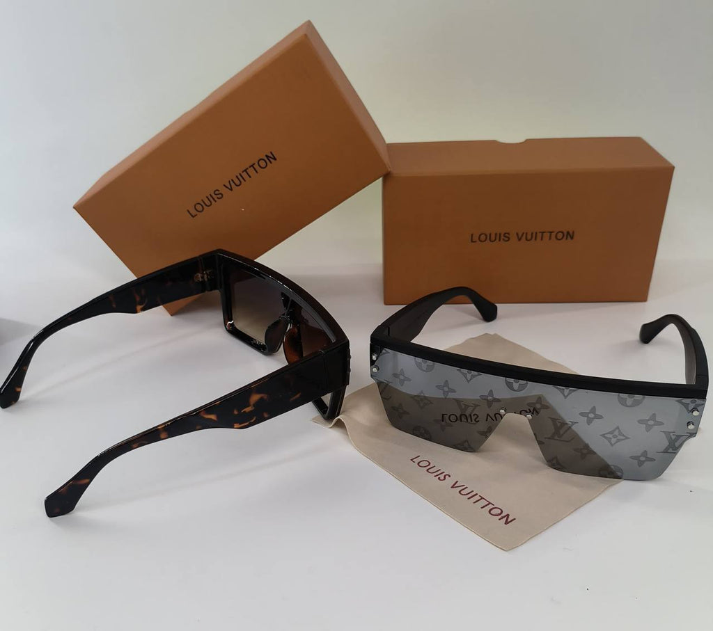 Louis Vuitton Men's Waimea L Monogram Pattern Shield Sunglasses AAA Quality Reps UK