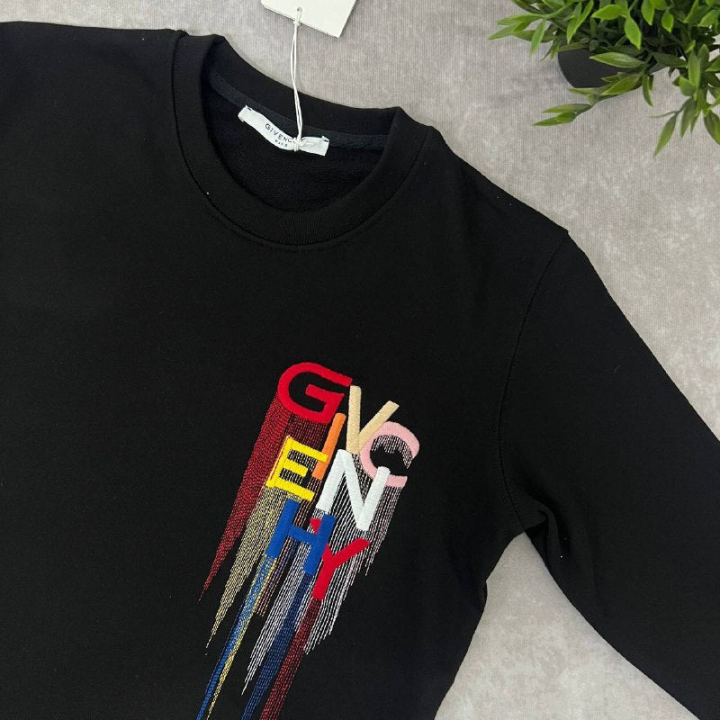 Givenchy Men's Vertical Streaks Graphic Sweatshirt AAA Quality Reps UK